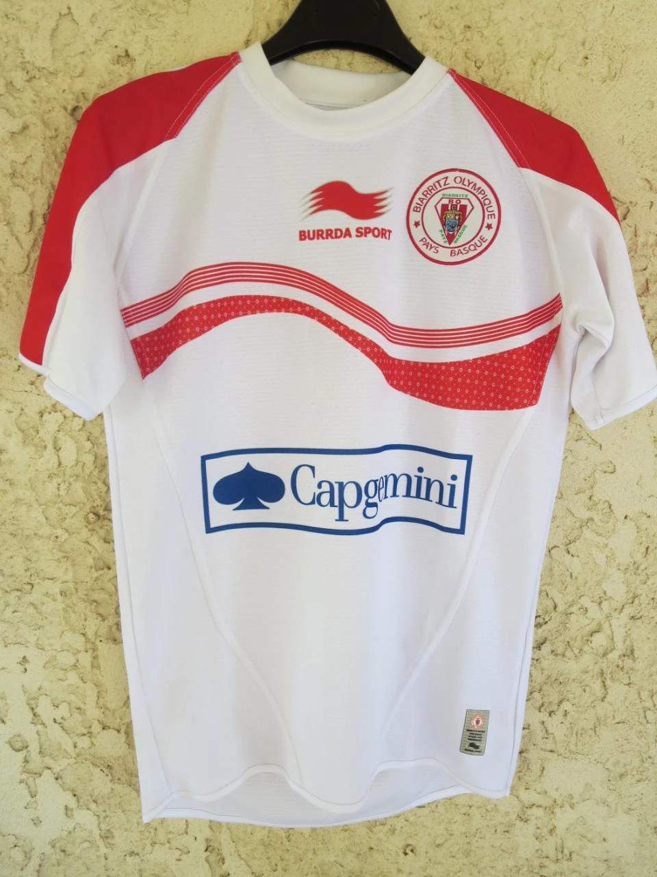Maillot BO BIARRITZ OLYMPIQUE Pays Basque 2014 vintage Burrda Sport 13 14 ans